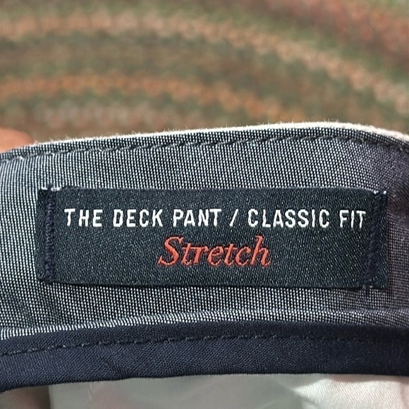 Nautica Men’s Khaki Deck Stretch Pants Classic Fit (38x32) NWT - Picture 5 of 7